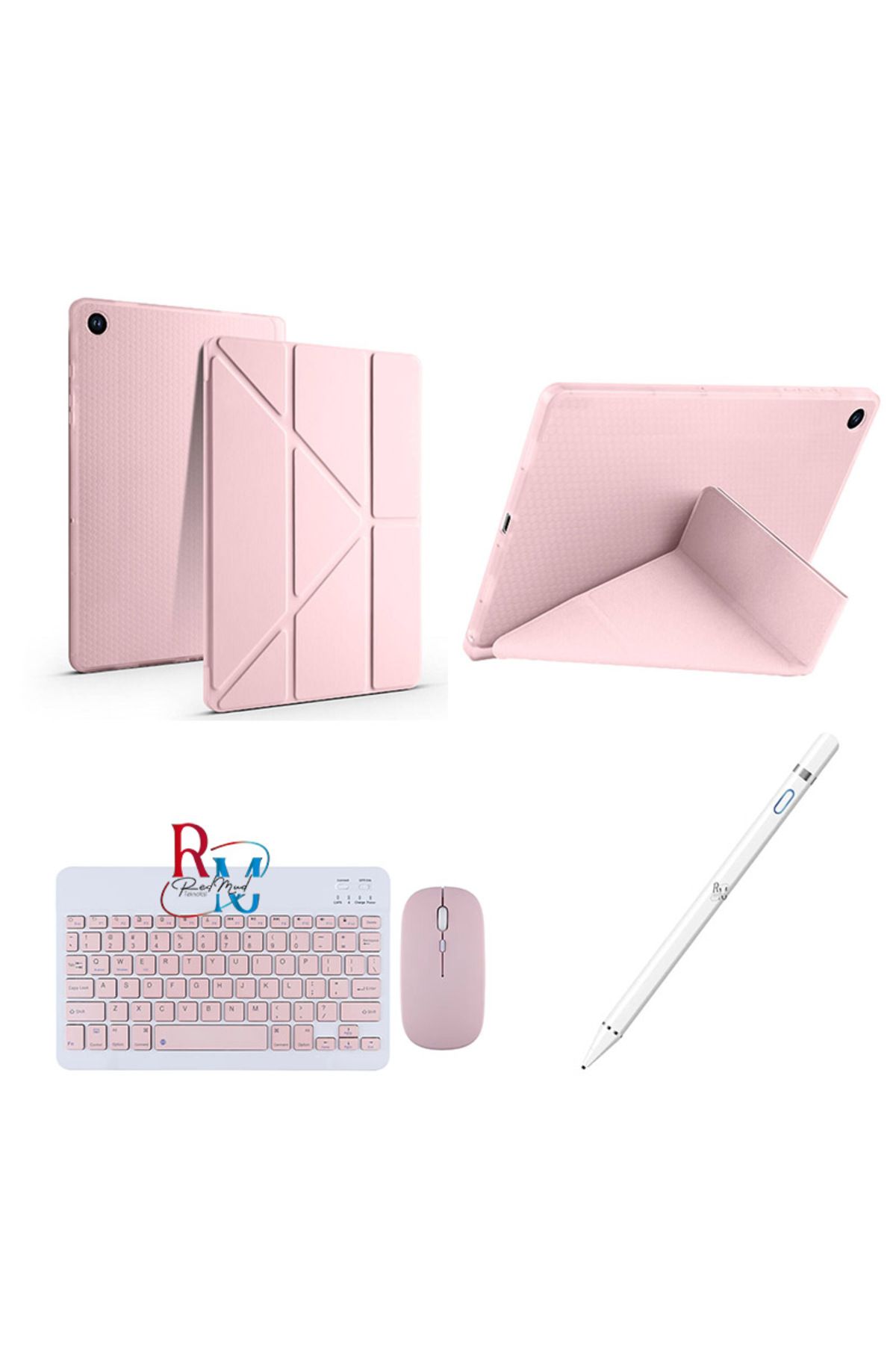 1_org_zoom-53 redmud teknoloji Galaxy Tab A9 Plus X210 / A11 Plus X230 11 inç İle Uyumlu Standlı Kılıf Dokunmatik Kalem ve Klavye Mouse 3'lü Set - Görsel 1